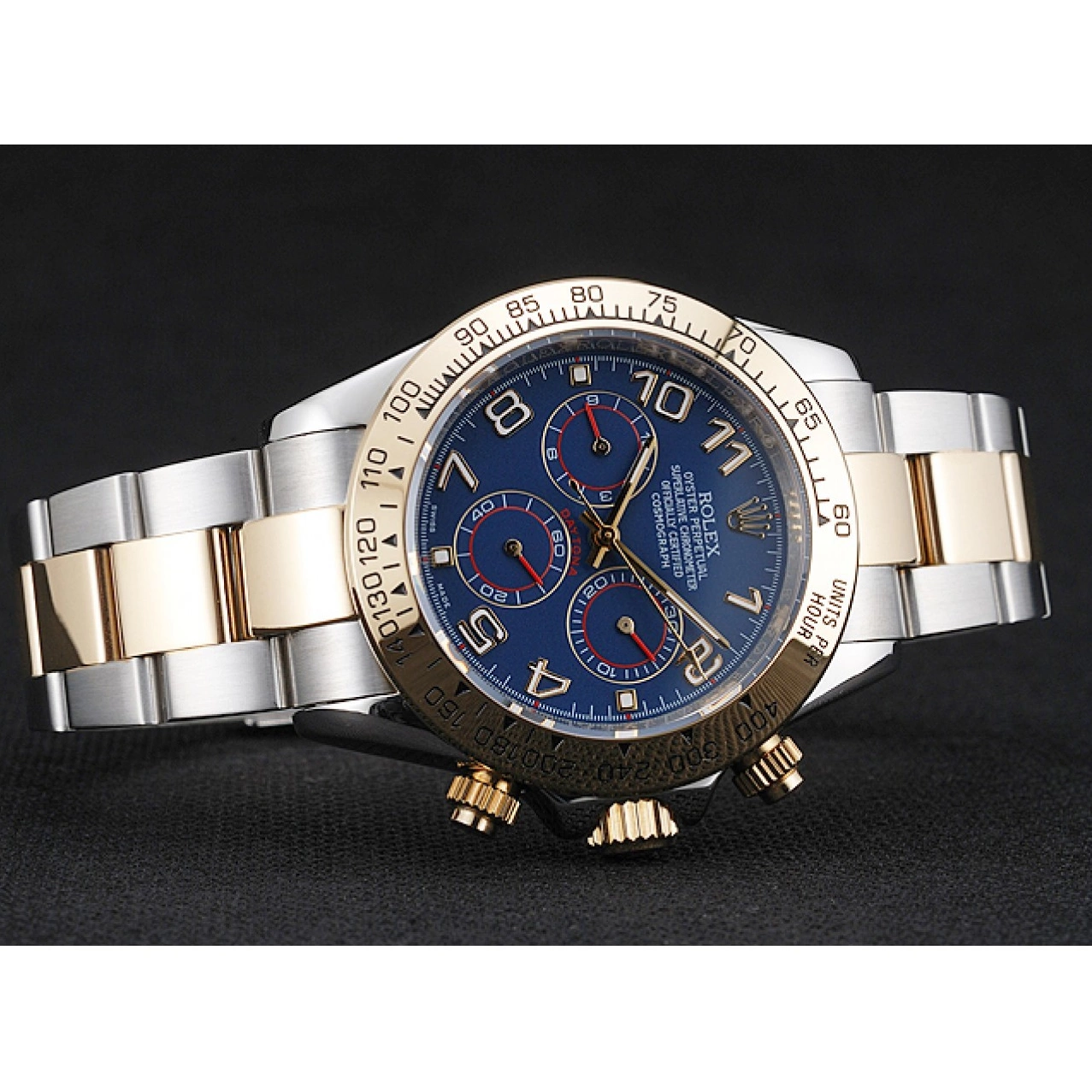 Good copy rolex watches Daytona Two 1454246 Rolex Dial Tone Bracelet Cosmograph Steel Blue Stainless 0614